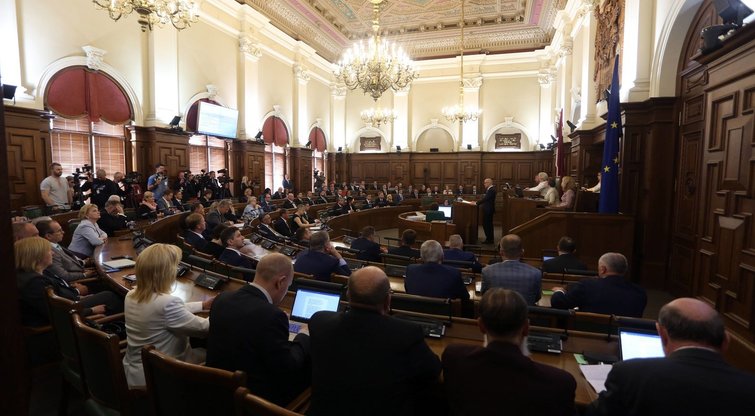 Latvijos parlamentas (nuotr. SCANPIX)  