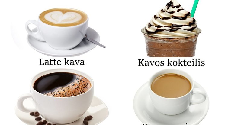 Kavos gėrimai  (nuotr. 123rf.com)
