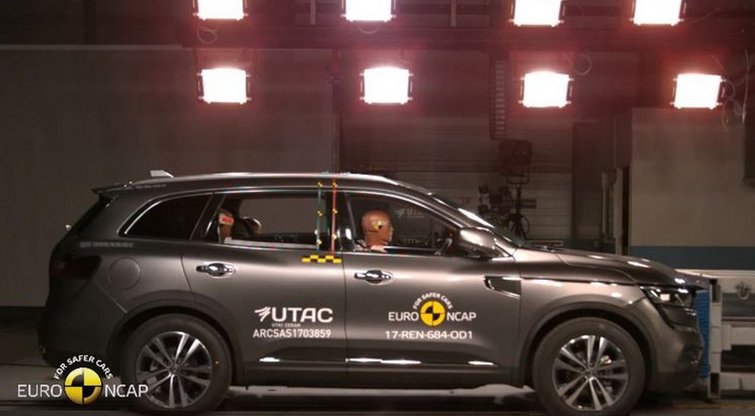 „Renault Koleos“ pelnė penkias „Euro NCAP“ žvaigždutes