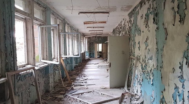 Tragedijoje užstrigęs Černobylis – mirtini griuvėsiai, kurių daugiau nebepamatysite (nuotr. Jurgitos Čepulytės)  
