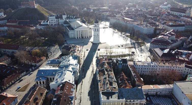 Ištuštėjęs Vilnius, 2020-03-15 (nuotr. TV3)