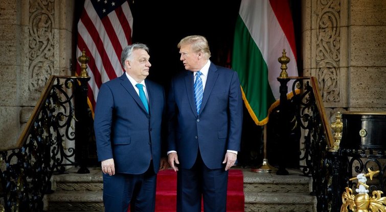 Viktoras Orbanas pavadino Donaldą Trumpą „taikos prezidentu“ (EPA-ELTA nuotr.) (nuotr. SCANPIX)
