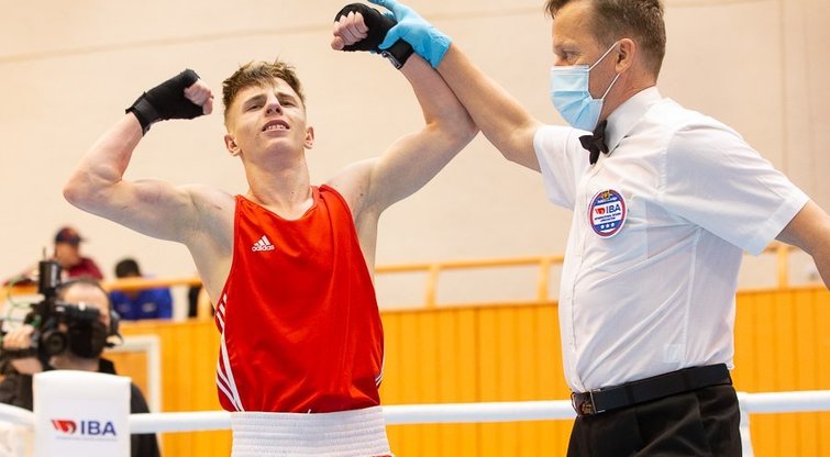 Olimpinio čempiono Dano Pozniako turnyro nugalėtojais tapo keturi Lietuvos boksininkai (nuotr. Sauliaus Čirbos)