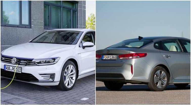 Palyginkime : „Kia Optima PHEV“ prieš „Volkswagen Passat GTE“