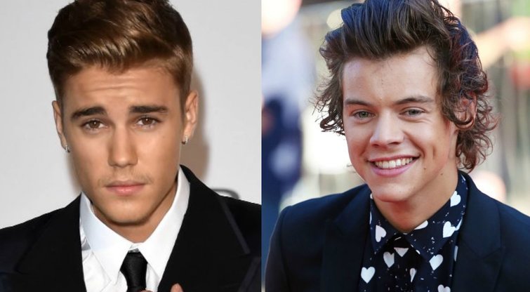 Justinas Bieberis, Harry Stylesas (nuotr. Vida Press)