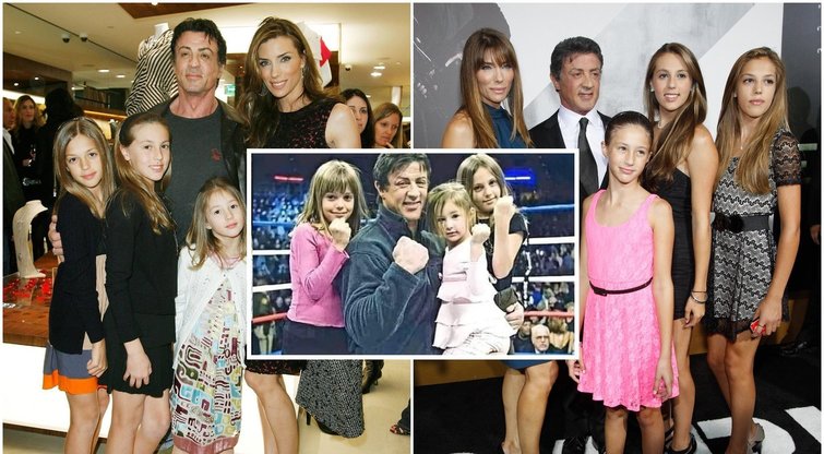 Sylvesterio Stallone dukros užaugo (instagram.com ir SCANPIX nuotr. montažas)