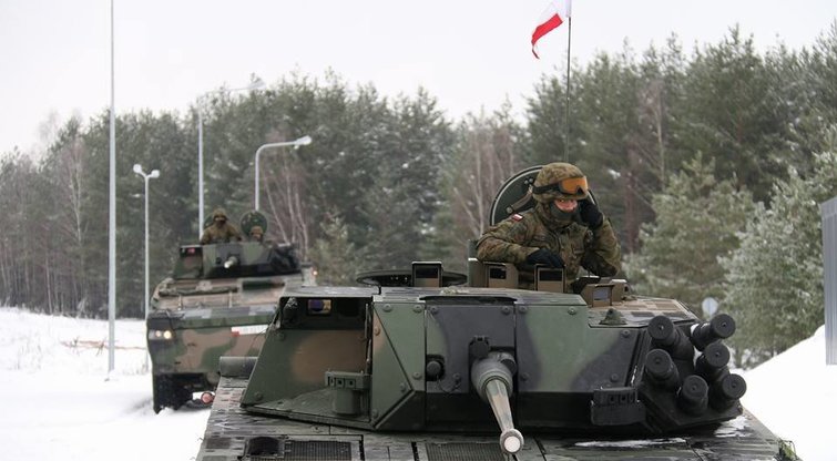 Lenkijos kariai treniruojasi Lietuvoje (nuotr. KAM)  