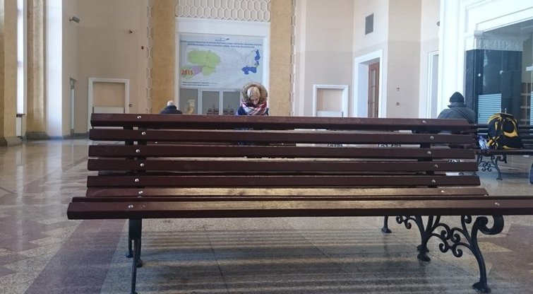 Kauno geležinkelio stoties laukimo salė (nuotr. skaitytojo)