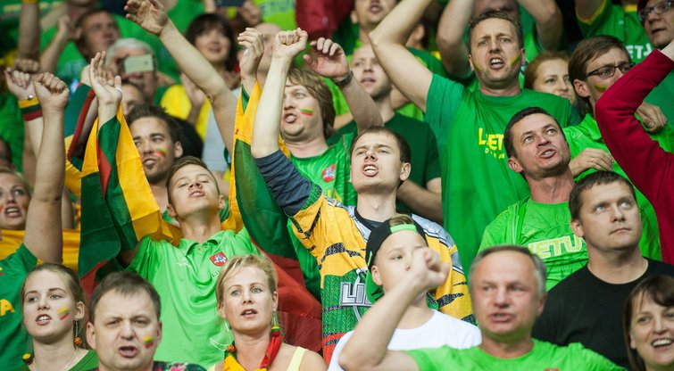 „Eurobasket 2015” dvikova: Latvija – Lietuva  (nuotr. Fotodiena.lt/Edvardo Blaževičiaus)