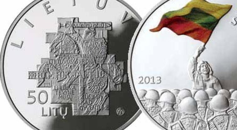 50 litų proginė moneta (nuotr. Lietuvos banko)