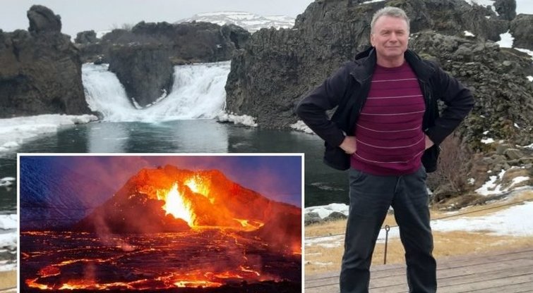 Islandijoje gyvenantis panevėžietis Vytautas Kulikauskas pasakojo, kad iš namų, prasidėjus žemės drebėjimui, privalėjo išsikraustyti skubiai. (nuotr. asm. archyvo)