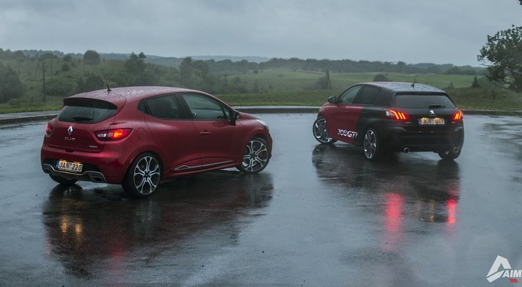 „Renault Clio RS“ ir „Peugeot 308 GTi“ : Kilmės šalis ta pati, interpretacijos - skirtingos