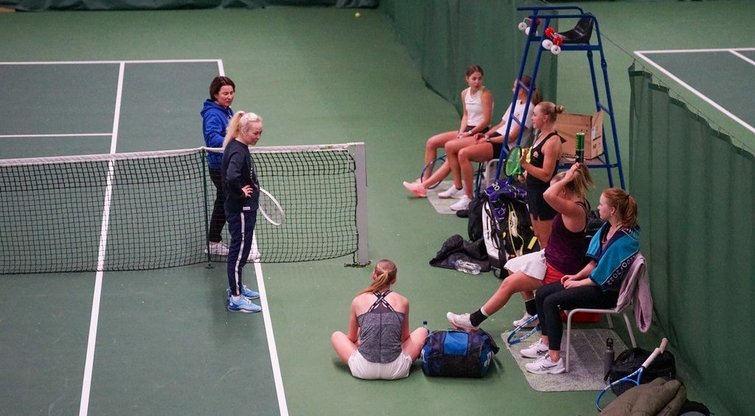 Lietuvos moterų teniso rinktinės stovykla – Helsinkyje (Suomijos teniso federacijos nuotr.)  