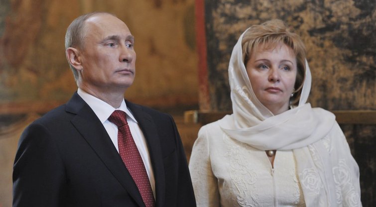 Vladimiras Putinas ir buvusi žmona Liudmila  