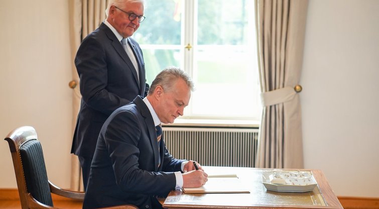 Gitanas Nausėda susitiko su Vokietijos prezidentu (nuotr. Roberto Dačkaus)