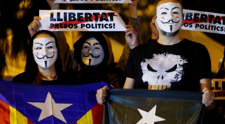 Katalonų separatistai (nuotr. SCANPIX)