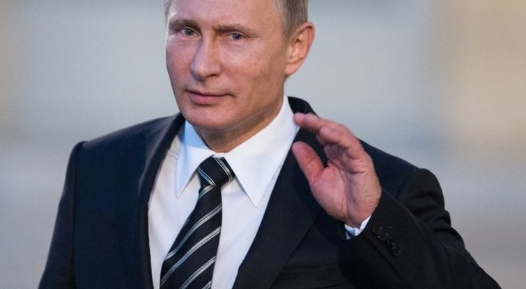 Vladimiras Putinas Paryžiuje (nuotr. SCANPIX)