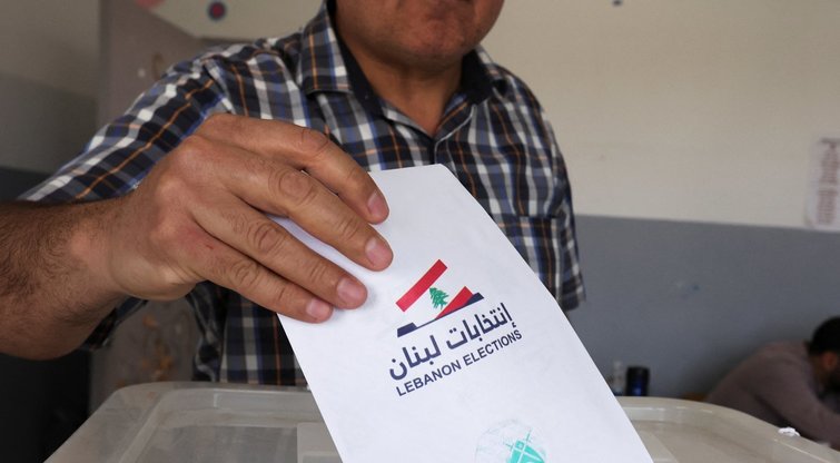 Libane vyksta pirmieji po virtinės krizių parlamento rinkimai (nuotr. SCANPIX)