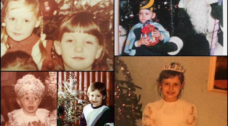 Garsių žmonių dovana – išskirtinės vaikystės nuotraukos prie Kalėdų eglutės  (nuotr. asm. archyvo)