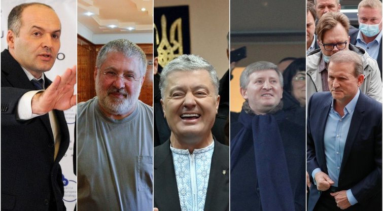 Ukrainos oligarchai (tv3.lt koliažas)