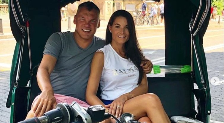 Š. Jasikevičius su žmona lankėsi Niujorke (nuotr. Instagram)
