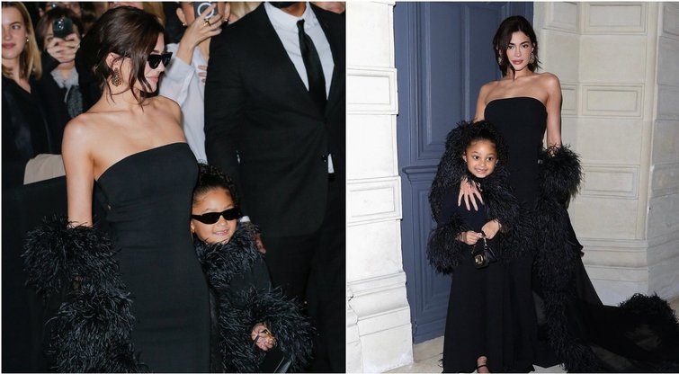 Kylie Jenner su dukra Stormi (nuotr. SCANPIX, Shannon Watts)  