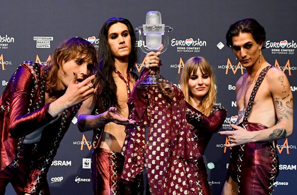 Eurovizijos nugalėtojai – Maneskin iš Italijos (nuotr. SCANPIX)