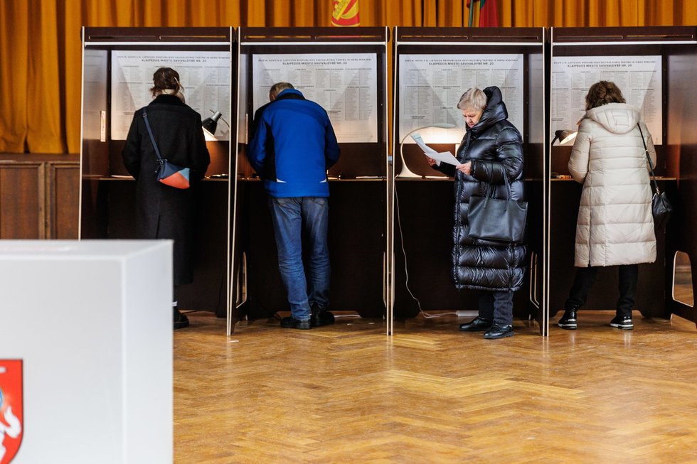 2023 m. savivaldos rinkimai (nuotr. Eriko Ovčarenko)