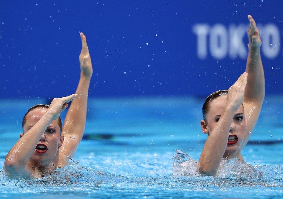 Moterų dueto sinchroninio plaukimo finalas 