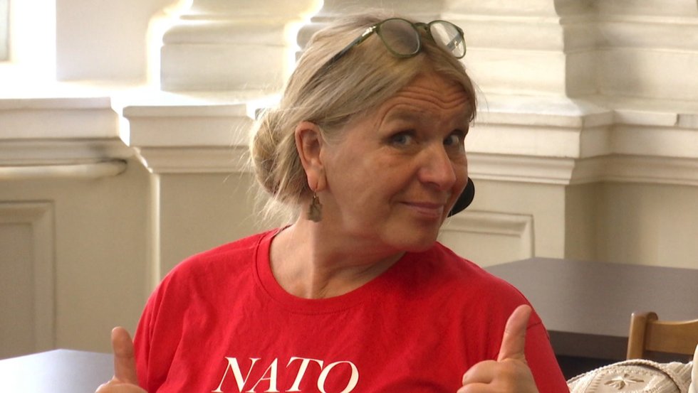 Algirdo Paleckio bendražygė Erika Švenčionienė (nuotr. stop kadras) Algirdo Paleckio bendražygė Erika Švenčionienė (nuotr. stop kadras)