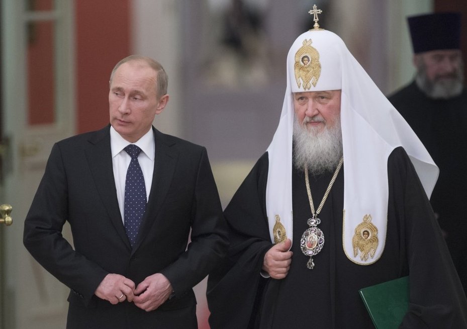 V. Putinas ir patriarchas Kirilas (nuotr. SCANPIX)