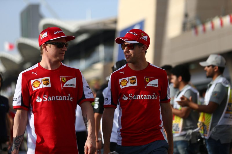 Kimi Raikkonenas ir Sebastianas Vettelis (nuotr. SCANPIX)