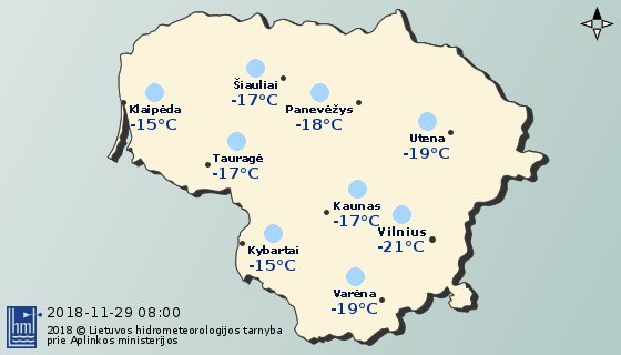 Orai ir klimatas Lietuvoje (facebook nuotr.)  