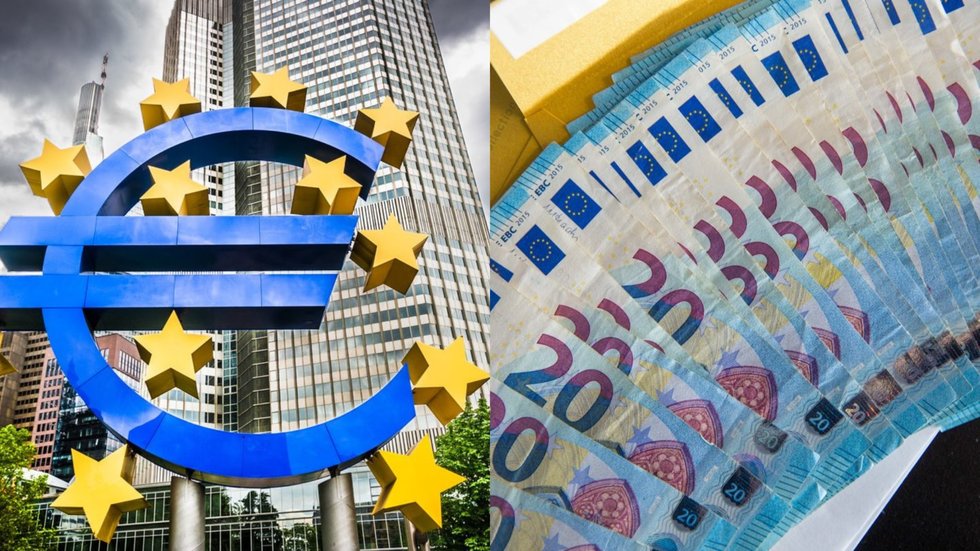 Europos centrinis bankas, pinigai (tv3.lt koliažas)