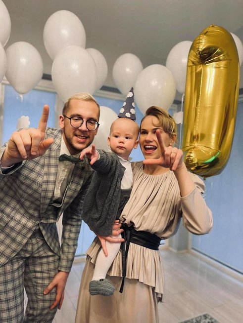 Linas Vaitkevičius su mylimąja atšventė pirmąjį sūnaus gimtadienį