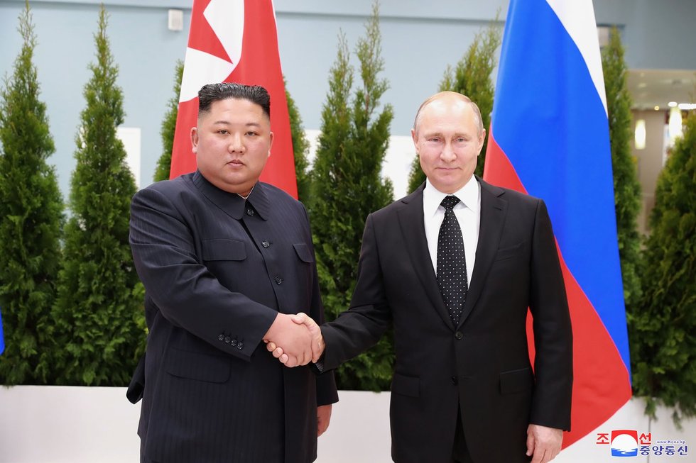 Kim Jong Unas atvyksta į Rusiją – Kremlius (nuotr. SCANPIX)