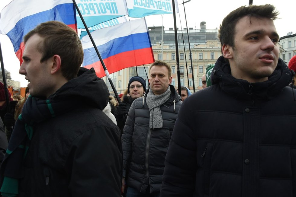 Maskvos centre minios gedėjo Boriso Nemcovo (nuotr. SCANPIX)