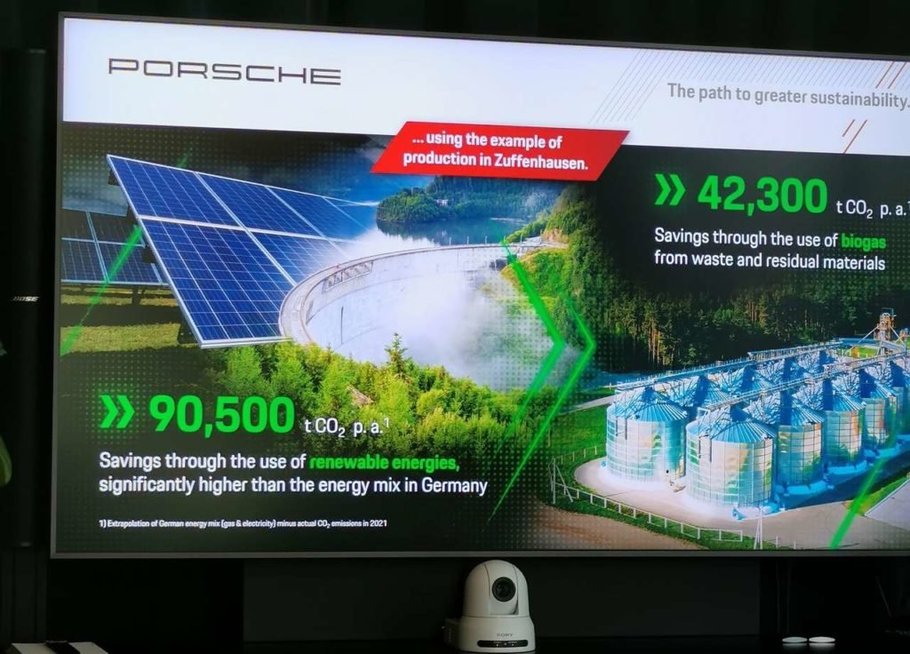 Porsche tvarumo strategijos rezultatai ( nuotr. autorių)