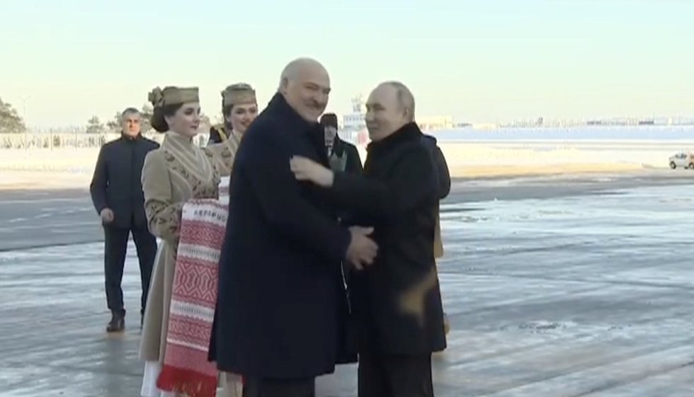 Nepriklausomi Baltarusijos analitikai apie Putino lankymąsi šalyje: „Šis vizitas kuria netikras iliuzijas“ (nuotr. stop kadras)