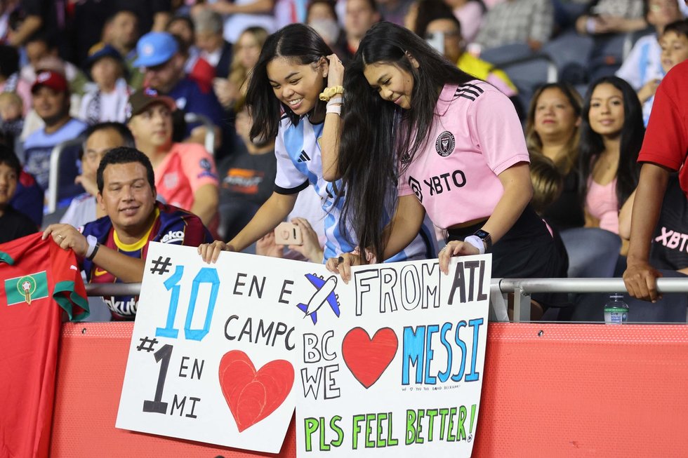Lionelio Messi fanės (nuotr. SCANPIX)