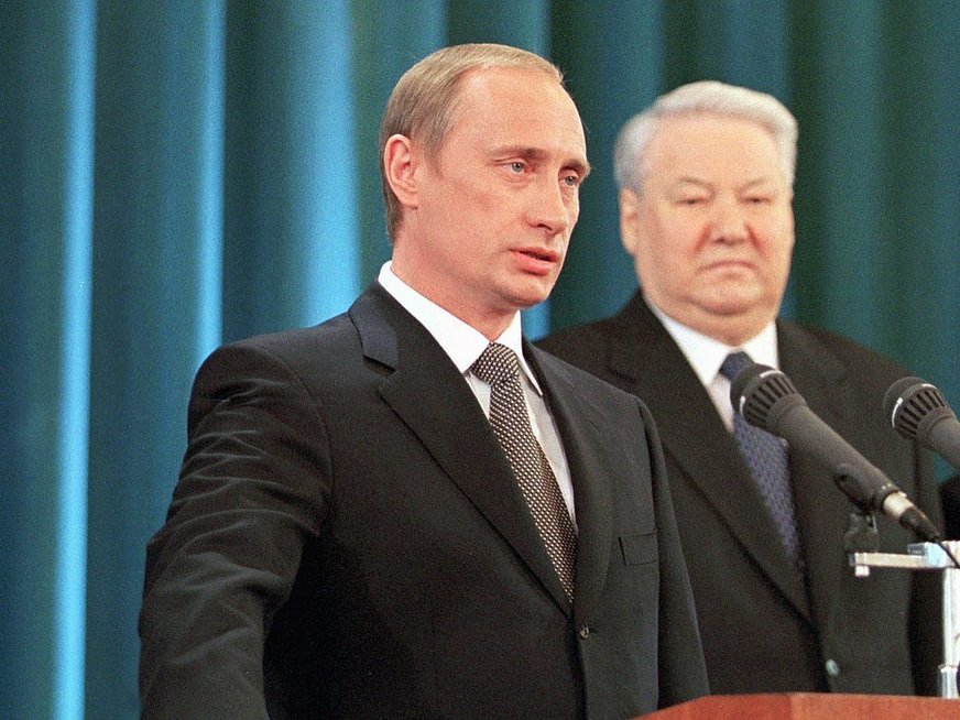 Vladimiras Putinas ir Borisas Jelcinas (nuotr. Wikipedia)