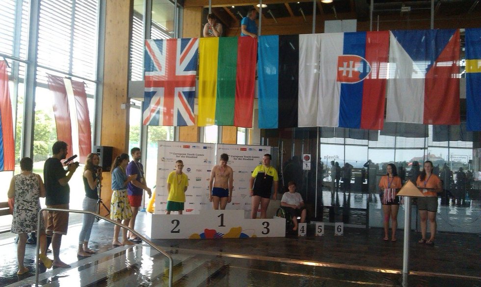 Dovydas Juodžiukynas iškovojo sidabrą Europos jaunimo neįgaliųjų žaidynėse (nuotr. facebook.com)