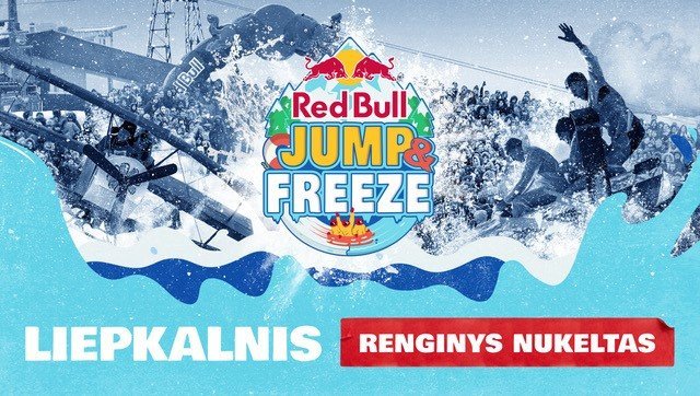 Red Bull Jump&Freeze renginys perkeliamas į kitus metus