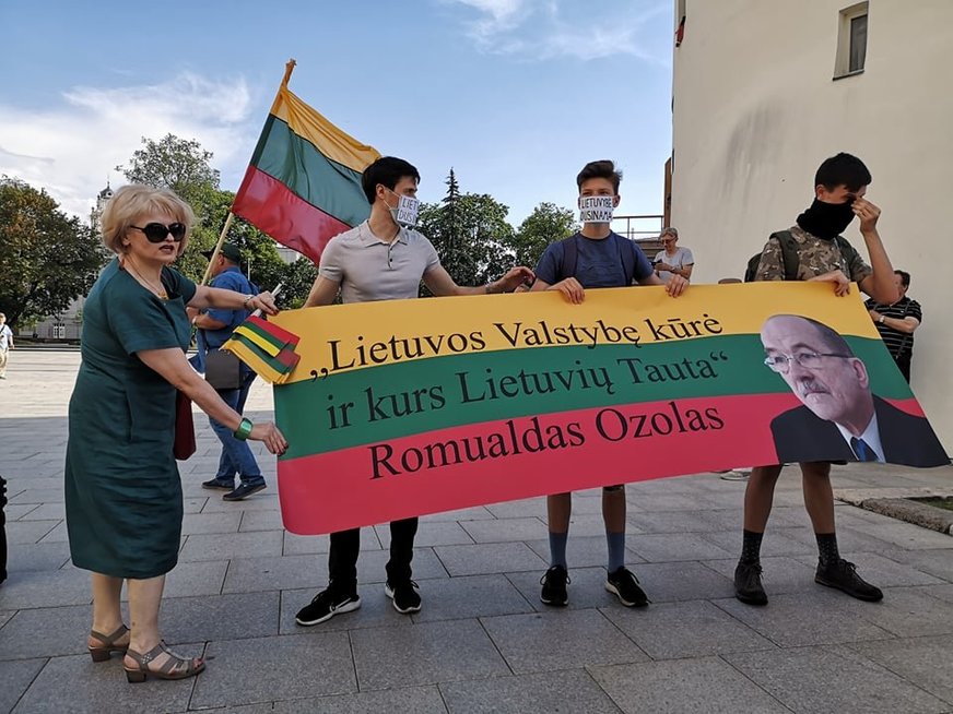 Vilniuje vyksta eitynės: priešakyje – skandalingoji lietuvių kalbos mokytoja