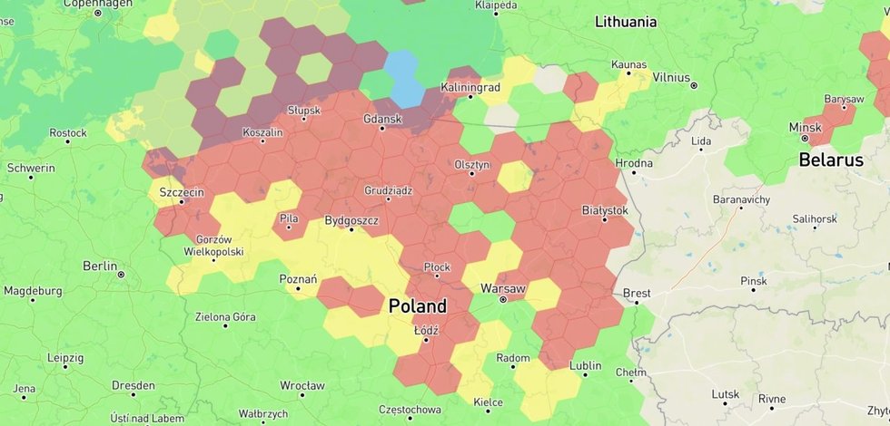 Siejama su rusų veikla: pusėje Lenkijos ir Suvalkų koridoriuje sutrikdytas GPS ryšys (nuotr. gpsjam) (nuotr. gamintojo)