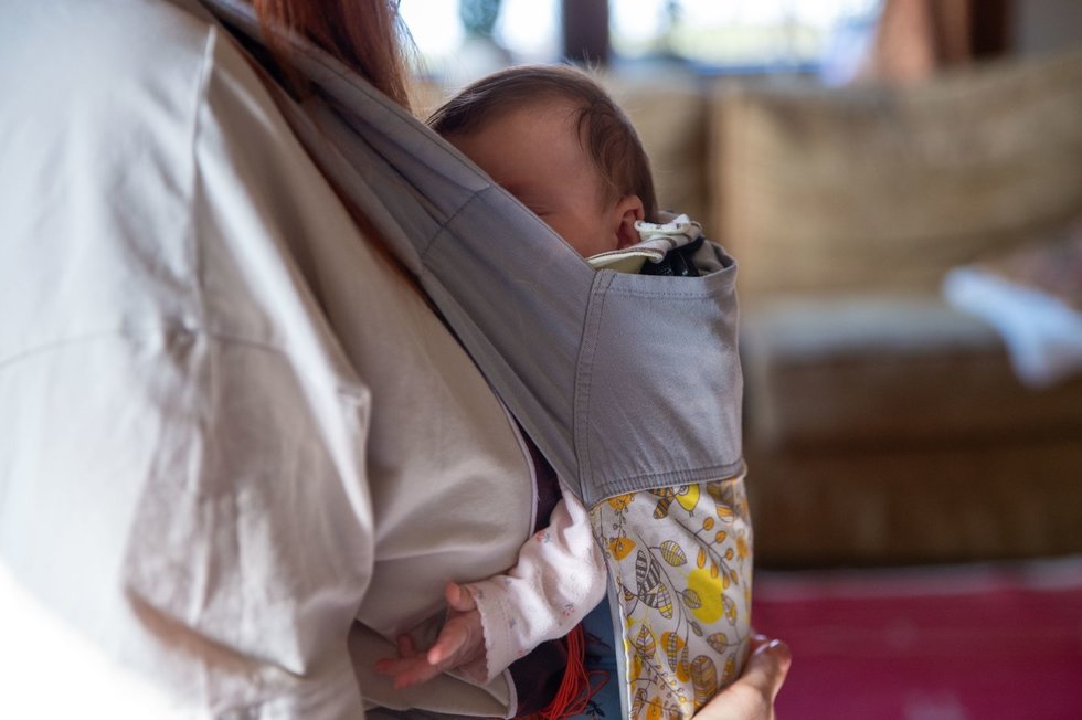 Ukrainietė rado pastogę Pavinyje – nuo karo bėgo su kūdikiu rankose