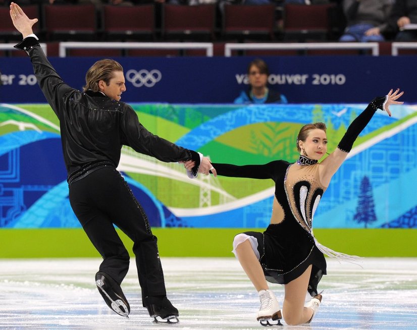Allison Reed ir Otaras Japaridze Vankuverio olimpinėse žaidynėse (nuotr. SCANPIX)