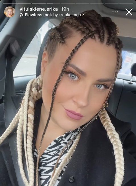 Erika Vitulskienė pakeitė šukuoseną (nuotr. Instagram)