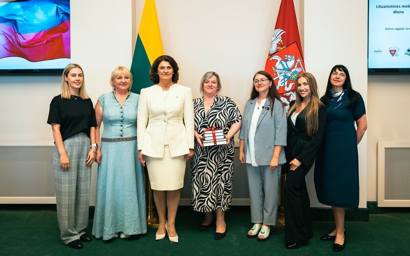 D. Nausėdienė dalyvavo Lituanistinės mokyklos dienos renginyje (Nuotr. LR prezidentūros) 