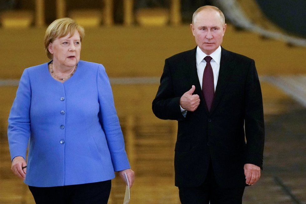 Angela Merkel, Vladimiras Putinas (nuotr. SCANPIX)